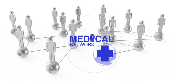 Medical network graphic sign — Stock Photo, Image