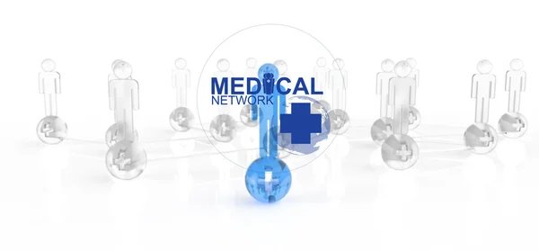 Medical network as concept — Stock Photo, Image