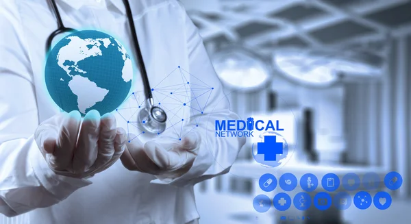 Medical network graphic sign — Stock Photo, Image