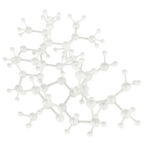 Molecule white color 3d as concept — Stock Photo, Image