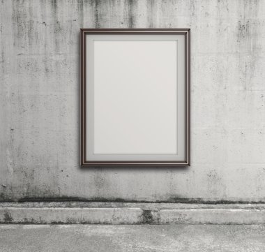 grunge duvar kavram olarak boş modern stil çerçevesi