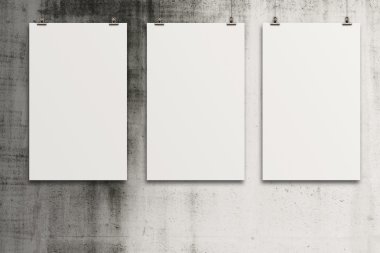 boş kağıt kart kavramı kompozisyon duvar üzerinde