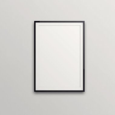 boş modern tarzı kare kavramı kompozisyon duvar üzerinde
