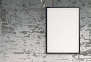 boş modern tarzı kare kavramı kompozisyon duvar üzerinde