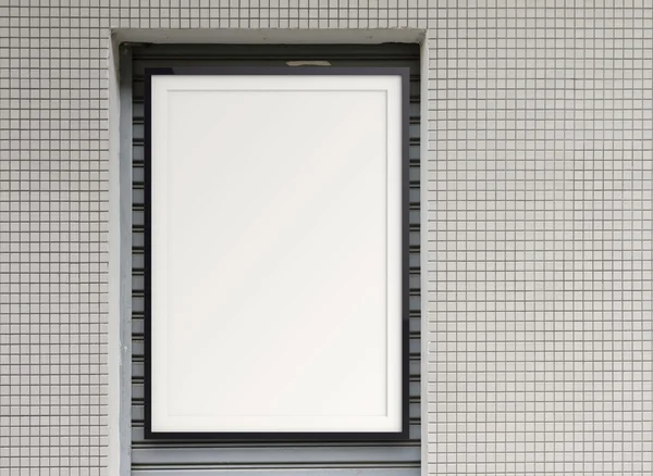 Üres modern stílusú keret összetétele a falon, mint fogalom — Stock Fotó