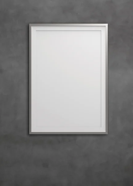 Empty modern style frame on composition wall as concept — Stock Photo, Image