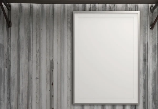 Lege moderne stijl frame op samenstelling muur als concept — Stockfoto