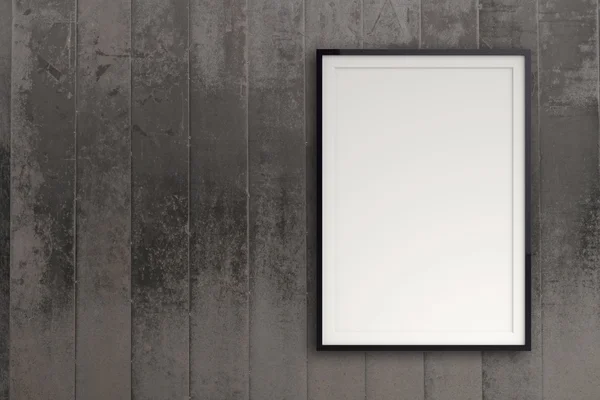 Empty modern style frame on composition wall as concept — Stock Photo, Image