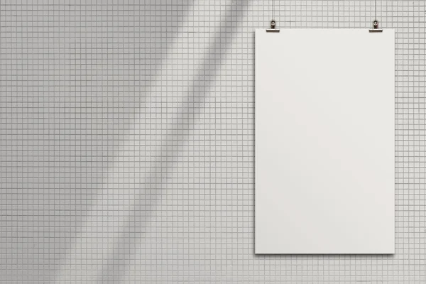 Tarjeta de papel en blanco en la pared de composición como concepto —  Fotos de Stock