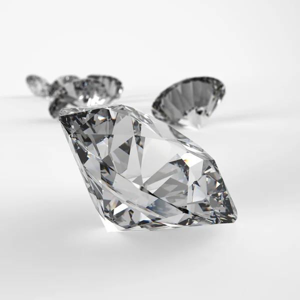 Diamants de composition 3d comme concept — Photo