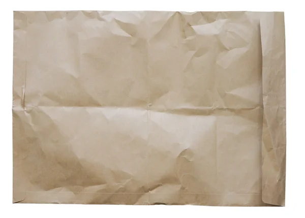 Buruşuk kahverengi zarf — Stok fotoğraf