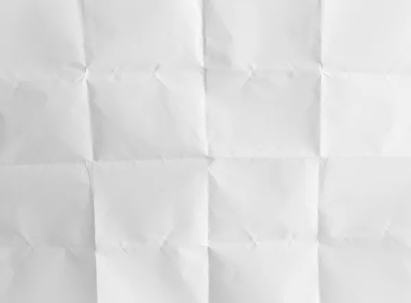 Biały pognieciony papier tło tekstury — Zdjęcie stockowe