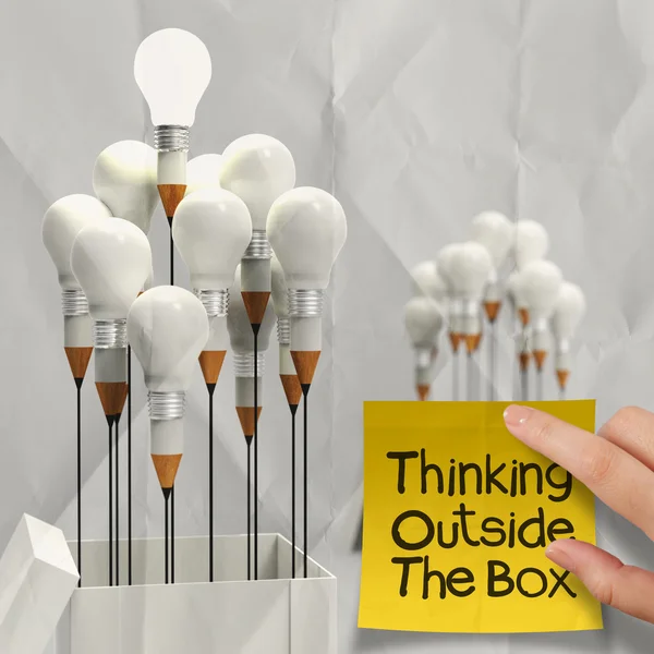 Thinking outside the box — Stock Photo, Image