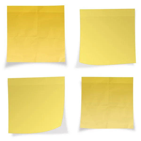 Yellow stick note — Stock Photo, Image