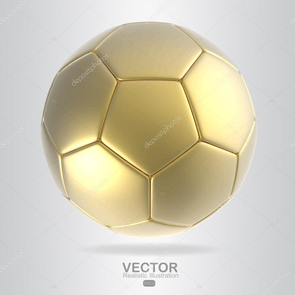 Gold soccer ball