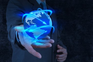 sosyal ağ işadamı elini tutar