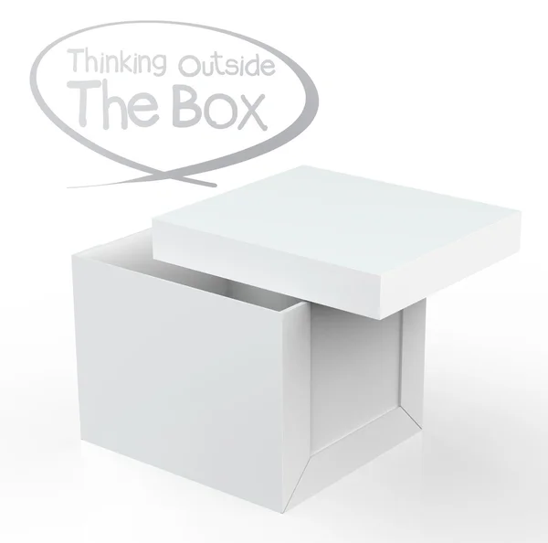 Thinking outside the box — Stock Photo, Image