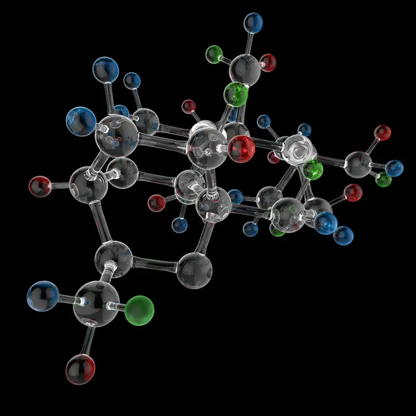 Molécula 3d — Foto de Stock