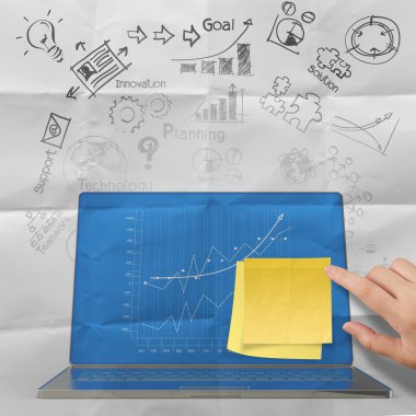 dizüstü bilgisayar ile iş diyagramı