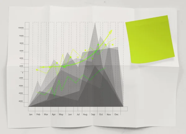 Blanko-Zettel mit zerknülltem Papier als Geschäftsstrategie — Stockfoto