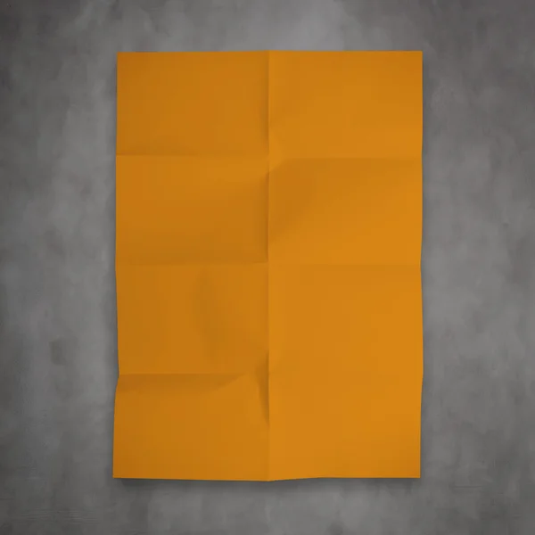 Orange recycle crumpled paper background as concept — Stock Photo, Image