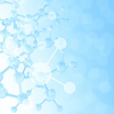 3D molekül tıbbi arka plan