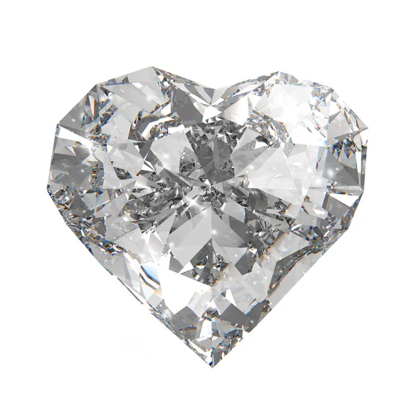 Diamante forma di cuore — Foto Stock