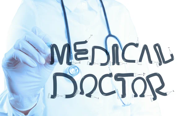 Médico mano dibujo diseño palabra Médico Médico Médico como concepto — Foto de Stock