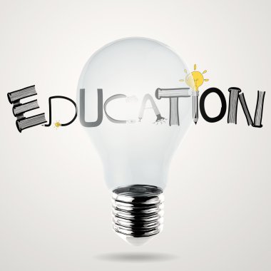  kavram olarak ampul 3d ve tasarım word eğitim