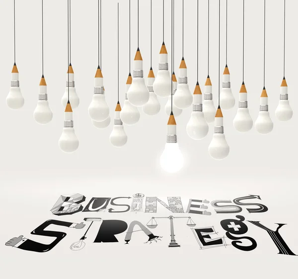 3D penna glödlampa — Stockfoto