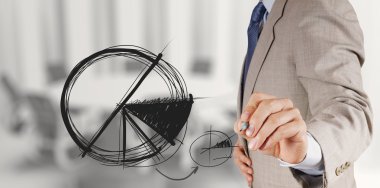 yeni modern bilgisayar ve iş s çalışma iş adamı el