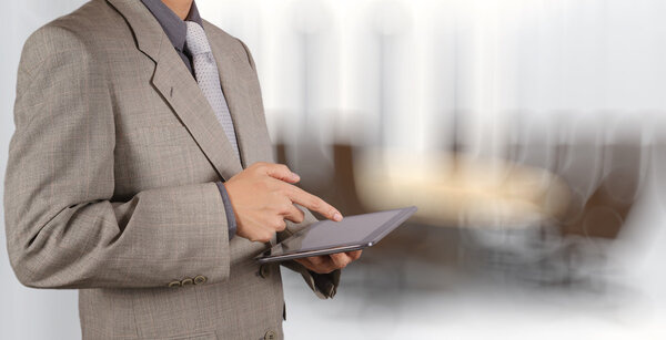 businessman success with his board room background 
