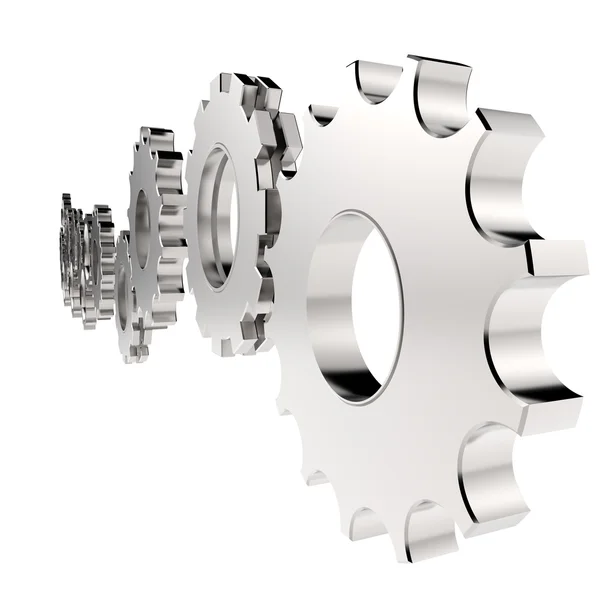 3d cog gear to success as concept — Stock Photo, Image