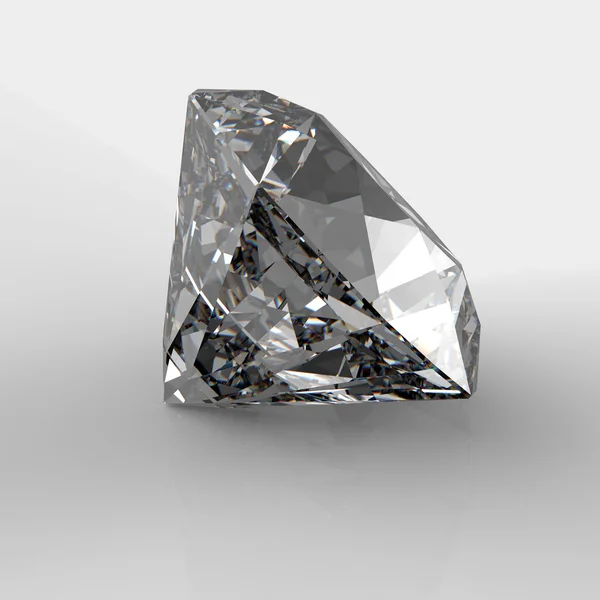 Diamantes 3d en la composición como concepto — Stockfoto