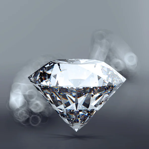 Diamantes 3d en composición como concepto —  Fotos de Stock