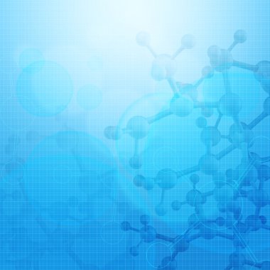 3D molekül tıbbi arka plan 