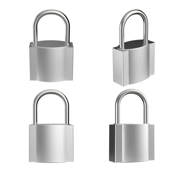 3d metal padlock as security concept — Stock Photo, Image