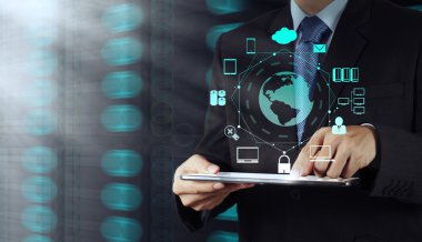 el tutarak Cloud ağ simgesini
