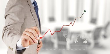 yeni modern bilgisayar ve iş s çalışma iş adamı el