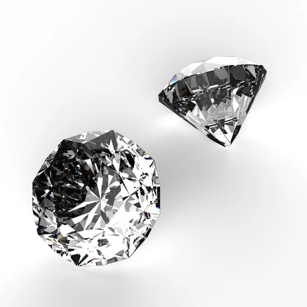 Diamonds 3d in composition as concept — Stock Photo, Image