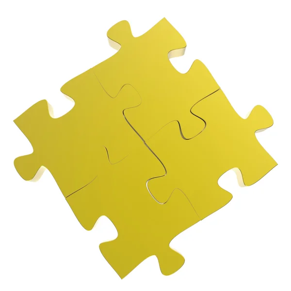 3d puzzles partnership as concept — Stock Photo, Image