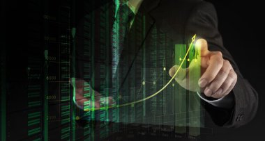 yeni modern bilgisayar ve iş s çalışma iş adamı el