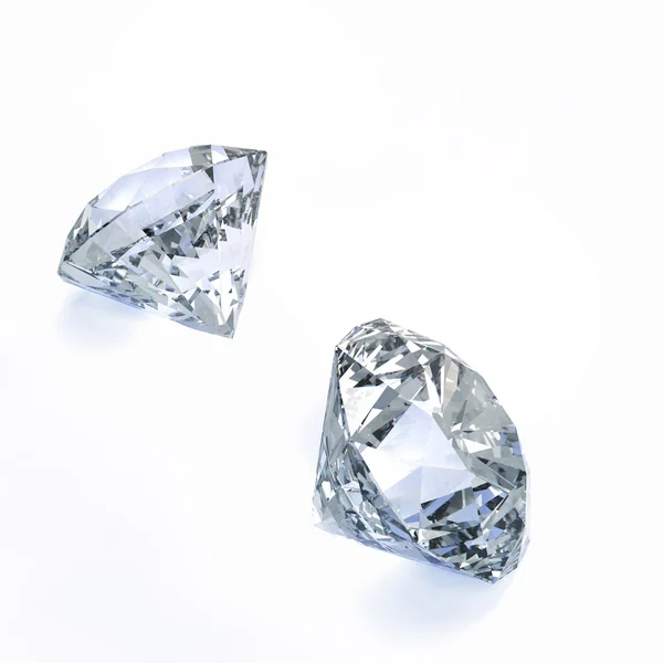 Diamantes 3d en composición como concepto —  Fotos de Stock