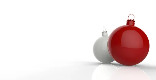 Render Conceito Abstrato Bola Natal Vidro Vermelho Como Metáfora Negócios — Fotografia de Stock