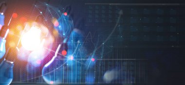 Ampul 3d pazarlama ağı grafik şeması planlama stratejisi, analiz çözümü ve geliştirme, modern iş, yeni fikirlerin yeniliği