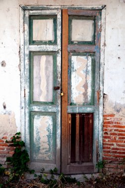 Classic old door in Thailand, the historical