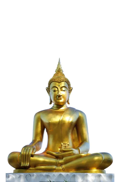 Buddha statue isolated on white background, clipping path includ — Stock Photo, Image