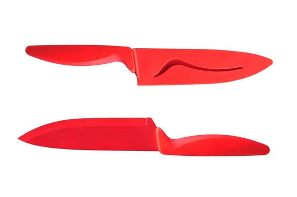 Red ceramic knife — Stock Photo, Image