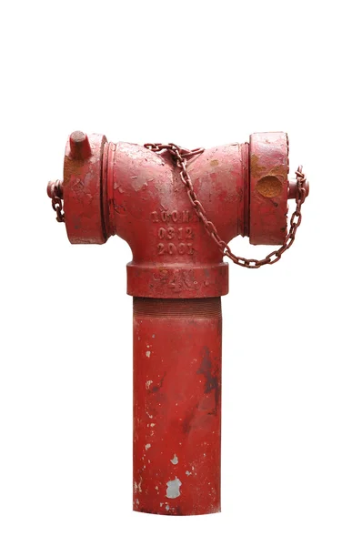 Red fire hose — Stock Photo, Image