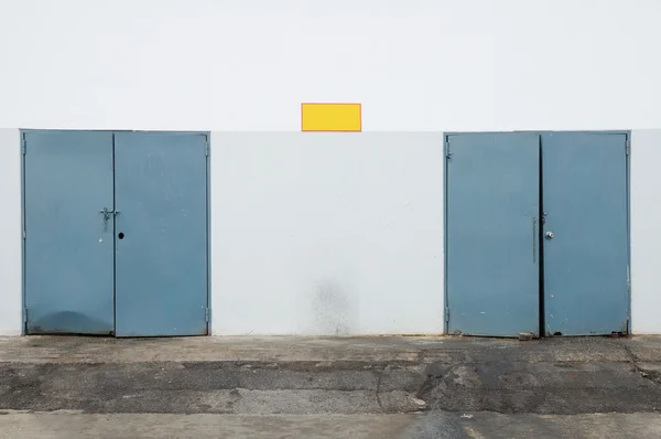 Storage and garbage rooms outside building — Stock Photo, Image